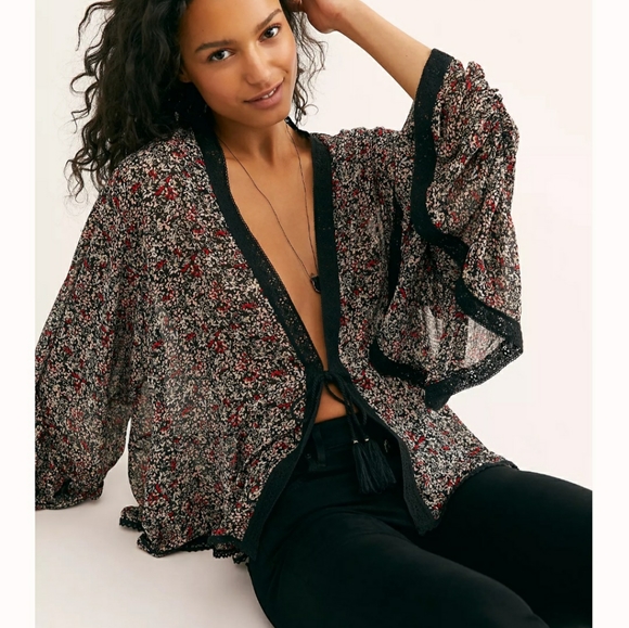 FREE PEOPLE "LOLA" KIMONO - Picture 2 of 10